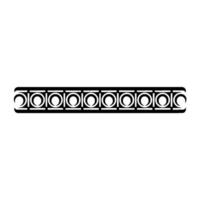 Geometric Deco Border, Minimalist, Elegant Accent - Pattern vector