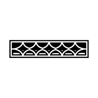 Geometric Deco Border, Minimalist, Subtle Texture