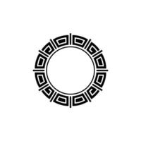 Geometric Circular Ornament, Minimalist, Circle vector