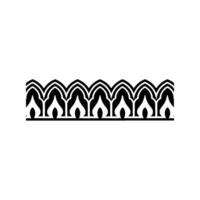 Art Deco Wave Border, Geometric Ornamentation, Pattern vector
