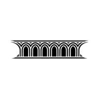 Art Deco Archway Ornament, Geometric, Minimalist Style, Line art vector