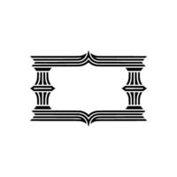 Art Deco Frame, Elegant Border, Vintage, Minimalist Style - Linear vector