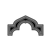 Geometric Archway, Minimalist, Black White, Arch - Geometry vector