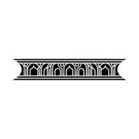 Art Deco Architectural Ornament, Geometric Border - Pattern - Art deco vector