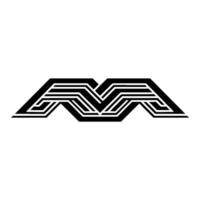 Geometric Wave, Minimalist vector
