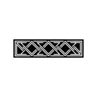 Geometric Deco Border, Minimalist, Rectangle vector