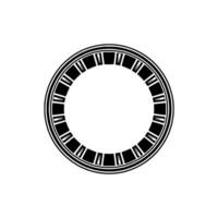 Minimalist Circular Frame, Geometric, Subtle Texture - Circle vector