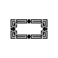 Geometric Frame, Minimalist, Modern Outline - Abstract vector