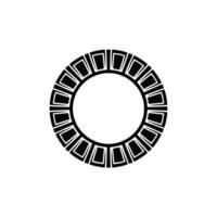 Geometric Ring, Minimalist, Circular Motif - Circle vector