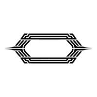 Geometric Deco Border, Elegant Element, Art deco vector