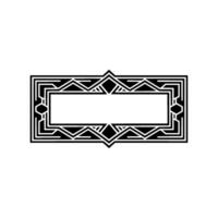 Art Deco Frame, Geometric Elegance, Minimalist, Ornamentation - Art deco vector