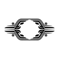Geometric Deco Ornament, Streamlined, Minimalist Motif - Pattern vector
