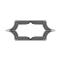 Art Deco Frame, Geometric Ornament, Elegant Border, Vintage, Retro - Art deco vector