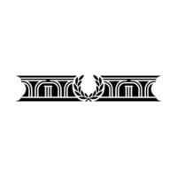 Art Deco Laurel Border, Elegant Element - Art deco vector