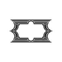 Art Deco Frame, Geometric Ornament, Minimalist - Art deco vector