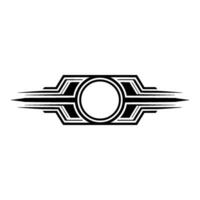 Art Deco Shield Emblem, Streamlined, Vintage Motif vector