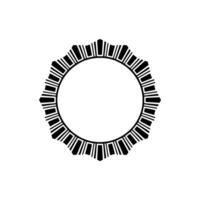 Geometric Circle Frame, Art Deco Style, Minimalist - Ornament - Art deco vector