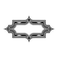 Geometric Deco Frame, Elegant Outline, Minimalist - Abstract - Pattern vector