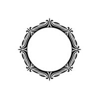 Intricate Ornamental Circle Frame, Vintage - Ornamentation vector