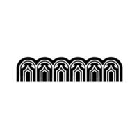Art Deco Wave Border, Geometric Ornamentation - Pattern vector