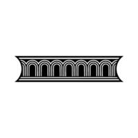 Art Deco Band, Geometric Ornament, Stylized Border vector