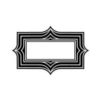 Art Deco Border Frame, Elegant, Minimalist Style vector