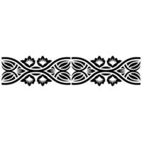 Intricate Floral Border, Elegant, Decorative Element - Ornament vector