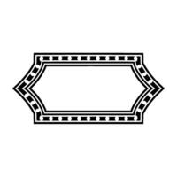 Geometric Deco Frame, Minimalist - Ornament - Border vector