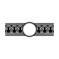 Ornate Celtic Border, Circular Focal Point vector