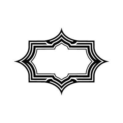 Geometric Ornament Border, Minimalist - Abstract