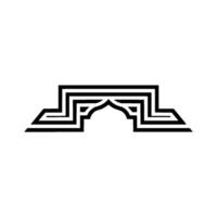 Geometric Archway, Minimalist, Modern Emblem - Arch - Geometry vector