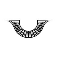 Geometric U-Shape, Minimalist Tribal vector