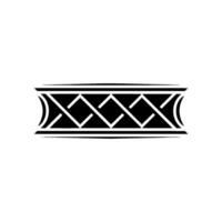 Geometric Tribal Border, Minimalist, Abstract - Pattern vector
