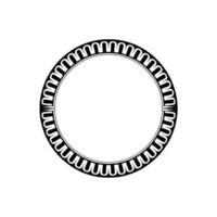 Elegant Circular Ornament, Minimalist - Circle - Frame vector