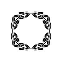 Elegant Botanical Frame, Minimalist, Wreath vector