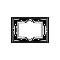 Art Deco Frame, Geometric Ornamentation, Minimalist, Retro - Art deco vector