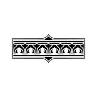 Geometric Moroccan Ornament, Minimalist vector