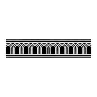 Art Deco Arch Motif, Elegant Border, Pattern - Art deco vector
