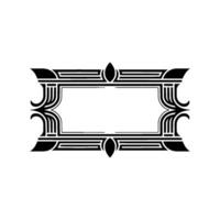 Art Deco Frame, Elegant Border, Vintage, Minimalist Style, Line vector