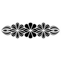 Stylized Floral Border, Geometric, Minimalist Motif vector
