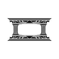 Elegant Classical Frame, Minimalist - Ornamentation vector