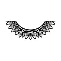 Intricate Winged Mandala, Minimalist vector