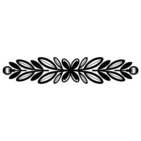 Elegant Botanical Border, Vintage Style - Laurel vector