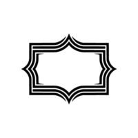 Elegant Deco Border, Minimalist, Blank Space - Geometric vector