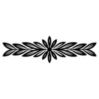 Stylized Floral Border, Elegant Element, Leaf vector