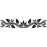 Elegant Botanical Border, Minimalist, Leaf vector