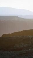 CGI Desert landscape on the volcanic island of Canary Islands video