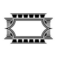 Art Deco Frame, Geometric Ornament, Vintage, Elegant Border, Retro vector