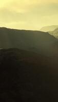 CGI Mountains of Afghanistan in deep fog video