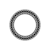 Geometric Circle Frame, Stylized Ornamentation, Ornament vector